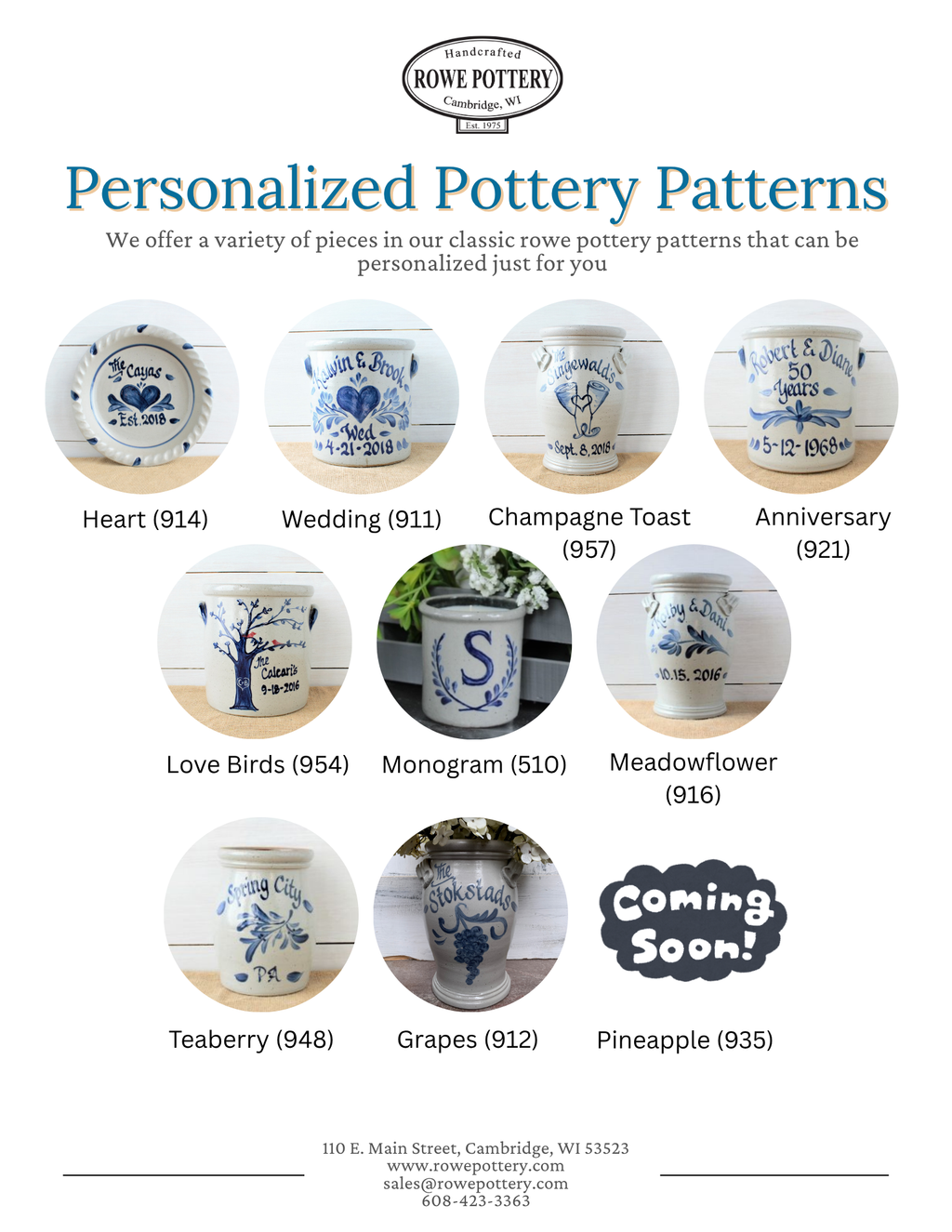 11" Plate- Personalized (Choose Your Pattern)