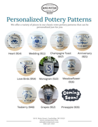 11" Plate- Personalized (Choose Your Pattern)