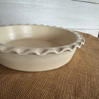 Deep Dish Pie Plate- Drift White Second