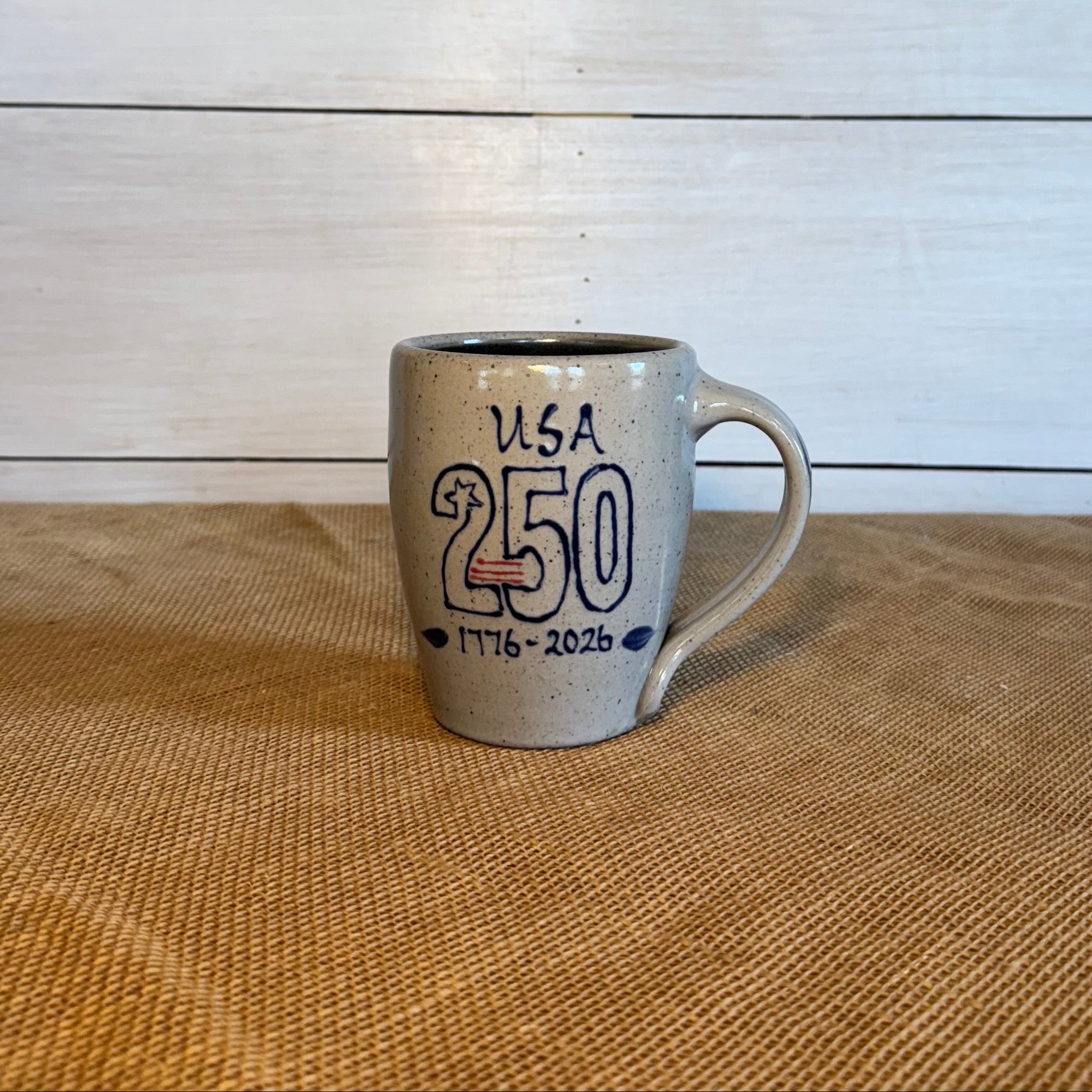 Cafe Mug- 250th Anniversary Flag Pattern