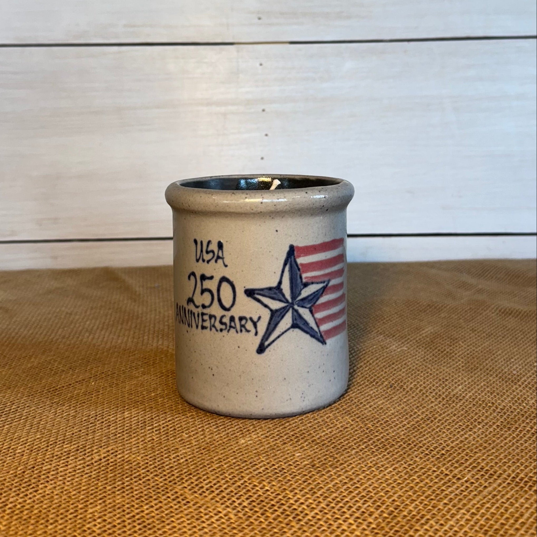 Candle Crock- 250th Anniversary Star Pattern