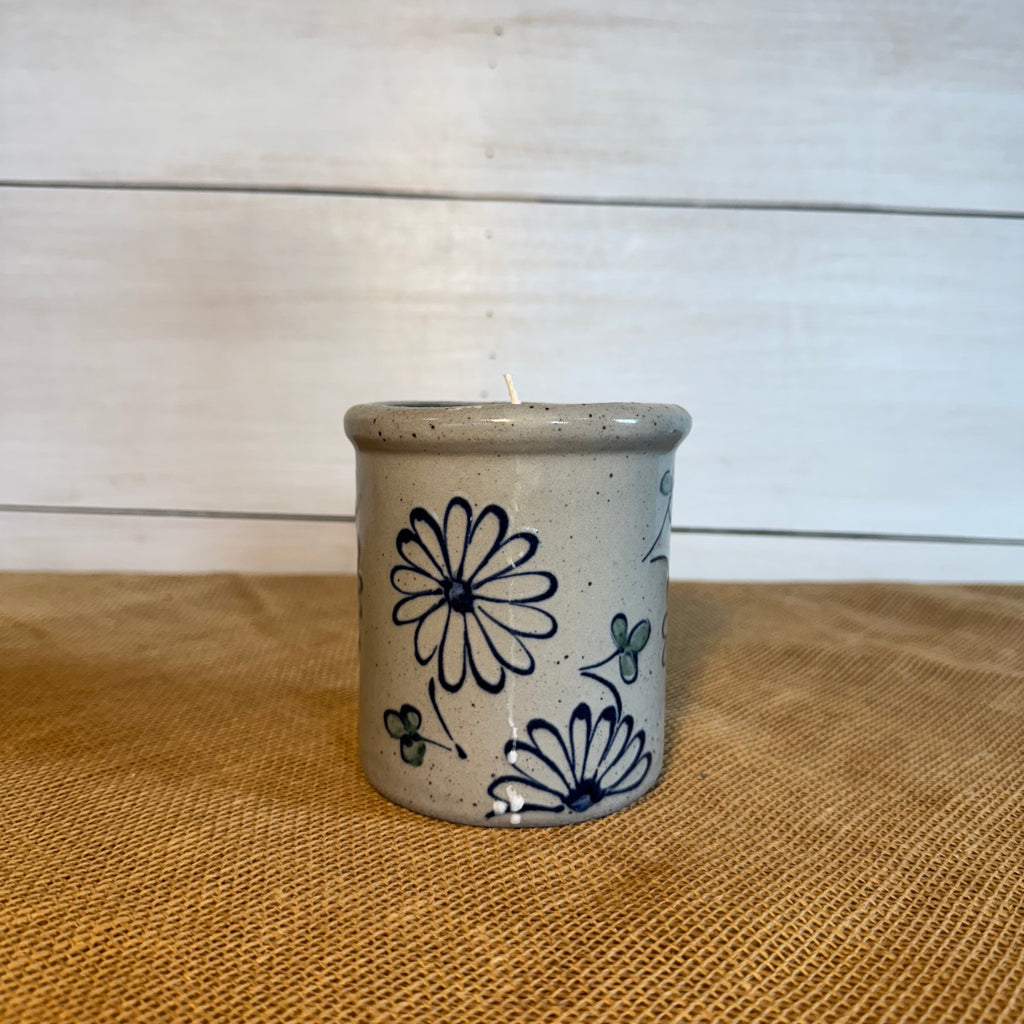 Candle Crock- Daisy
