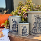 1/2 Gallon Crock - Stacked Pumpkin