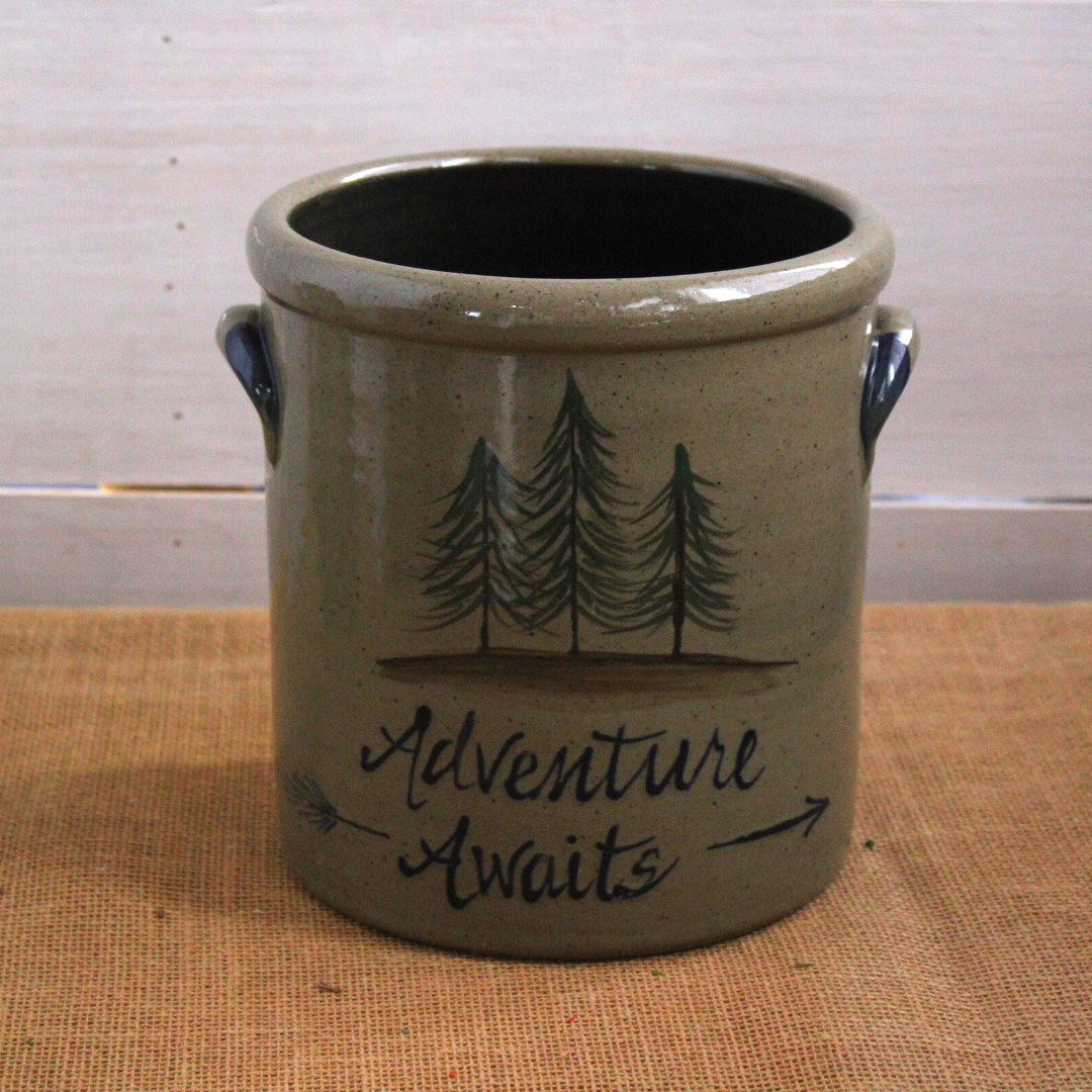 1 Gallon Crock- Adventure Awaits