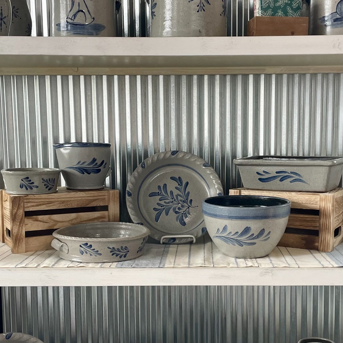 Rowe Pottery handmade Teaberry collection
