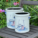 1 Gallon Crock- Garden Boots