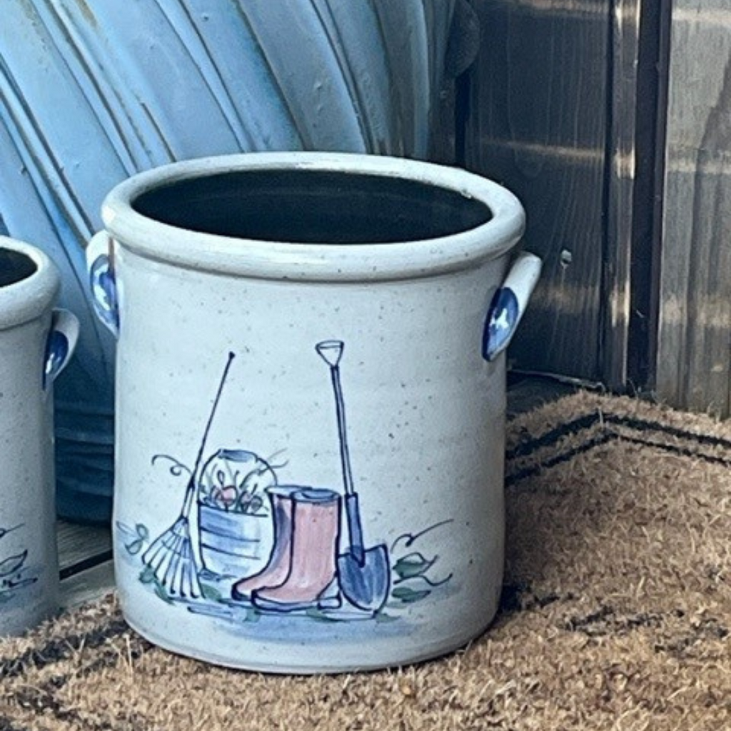 1 Gallon Crock- Garden Boots