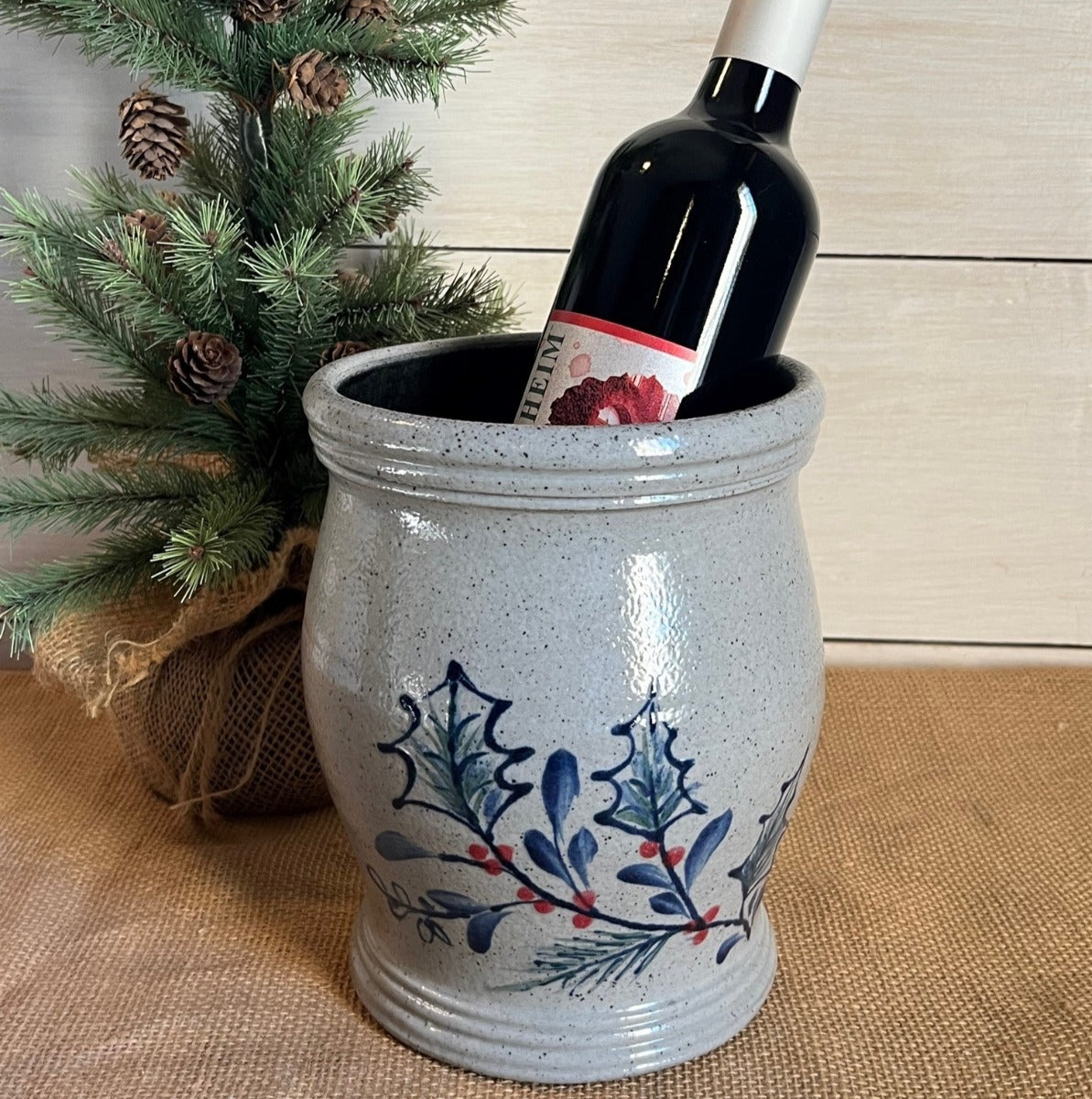 Large Utensil Jar- Holly Pine