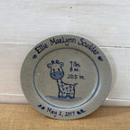 9" Birth Plate- Personalized (Choose A Pattern)