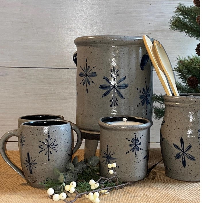 1 Gallon Crock- Snowflake