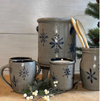 1 Gallon Crock- Snowflake