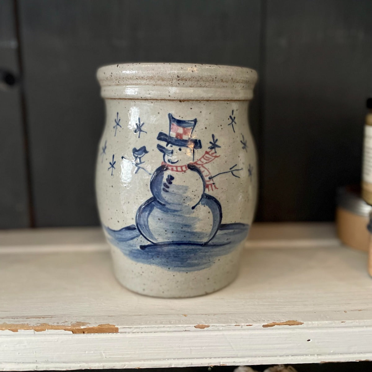 Utensil Jar- Snowman