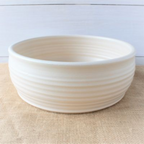 Ridges Serving Bowl- Drift White