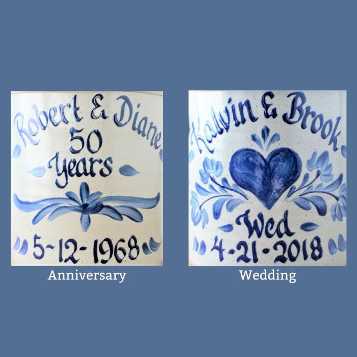 1 Gallon Crock - Personalized (Choose Your Pattern)