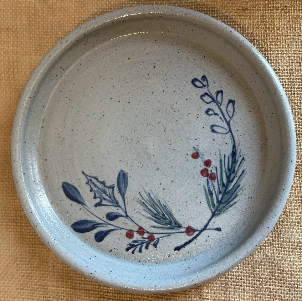 Rowe Pottery Stoneware Charcuterie Board in our Holly Pine and glazed finish.