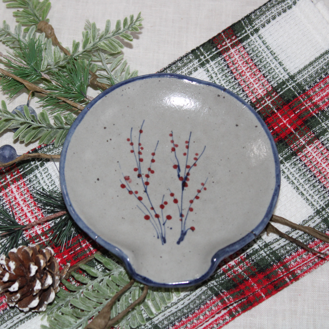 Spoon Rest- Winterberry