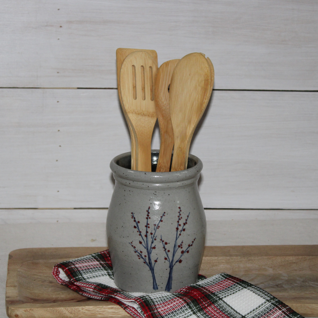 Utensil Jar- Winterberry